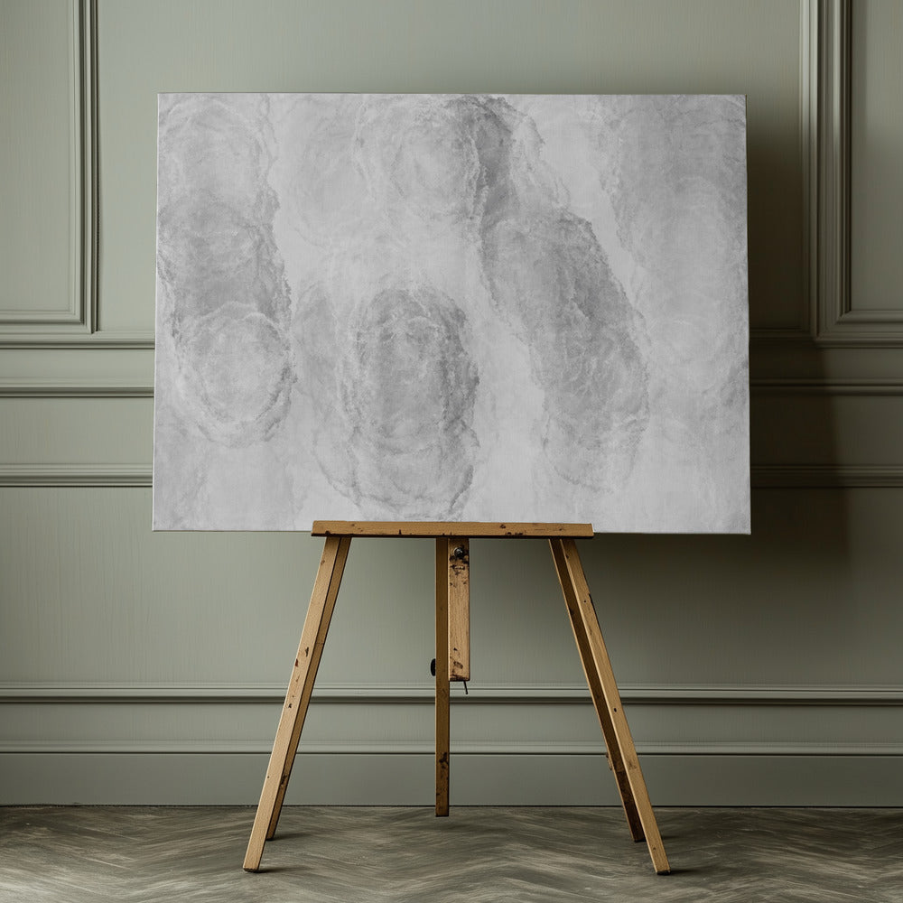 Monochrome Marble Texture - Poster / Art Print - interiör