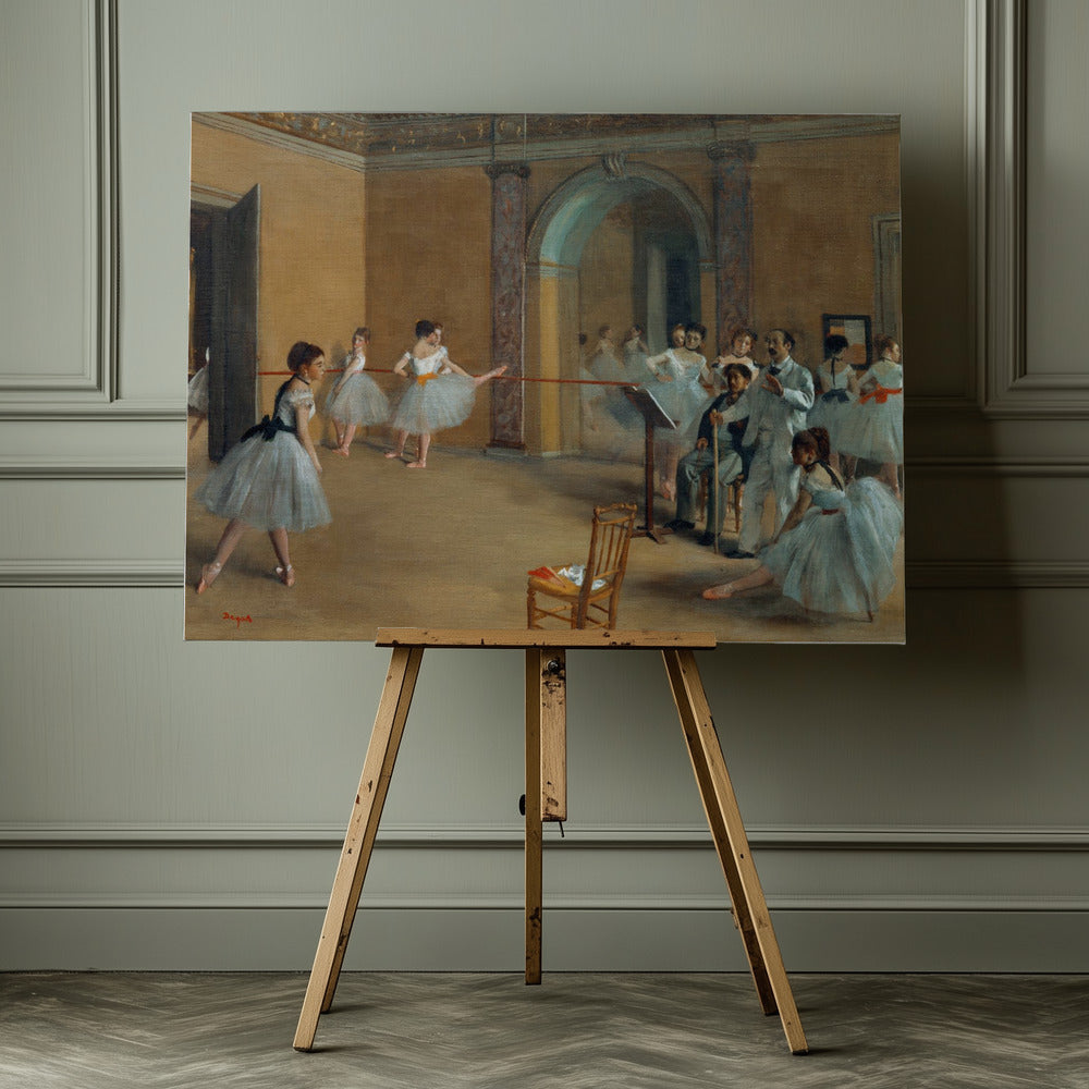 The Dance Foyer At the Opera On the Rue Le Peletier - Poster / Art Print - interiör