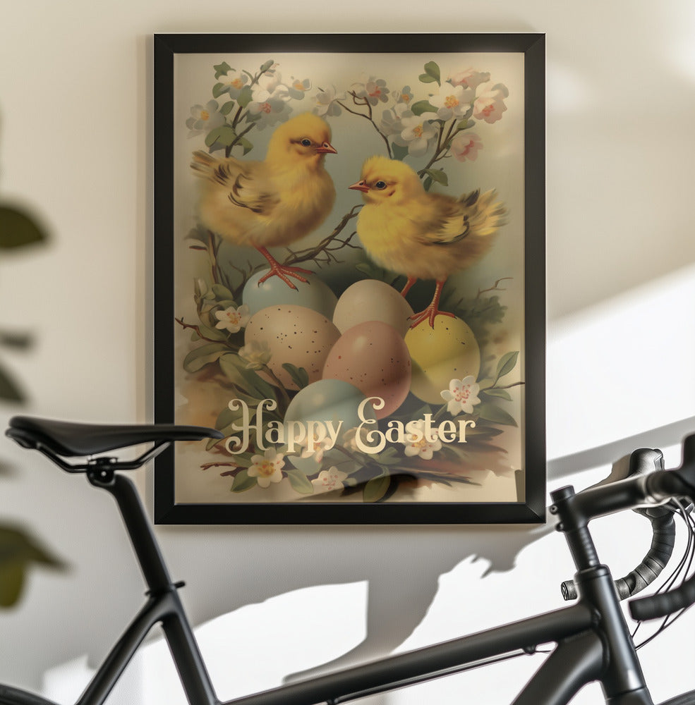 Happy Easter No 6 - Poster / Art Print - interiör