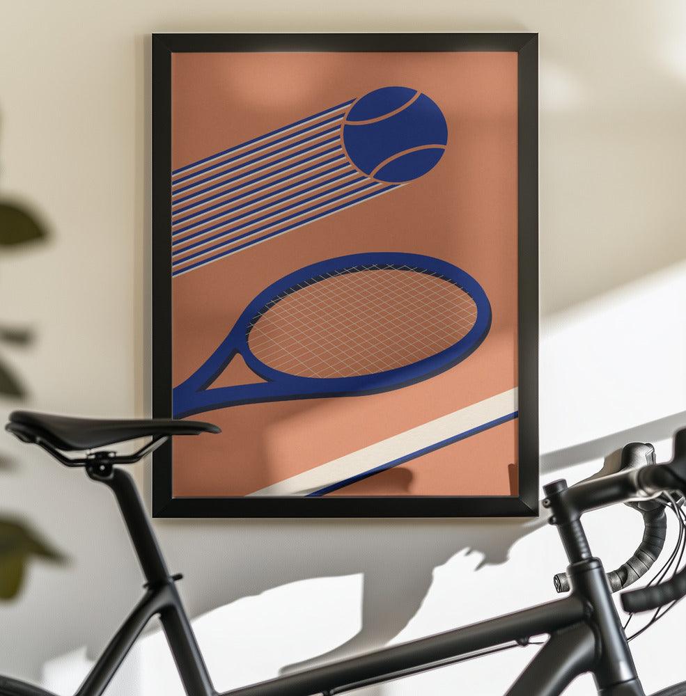Tennis 80s - Poster / Art Print - interiör