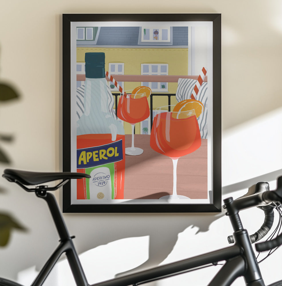 Balcony Hygge - Poster / Art Print - interiör