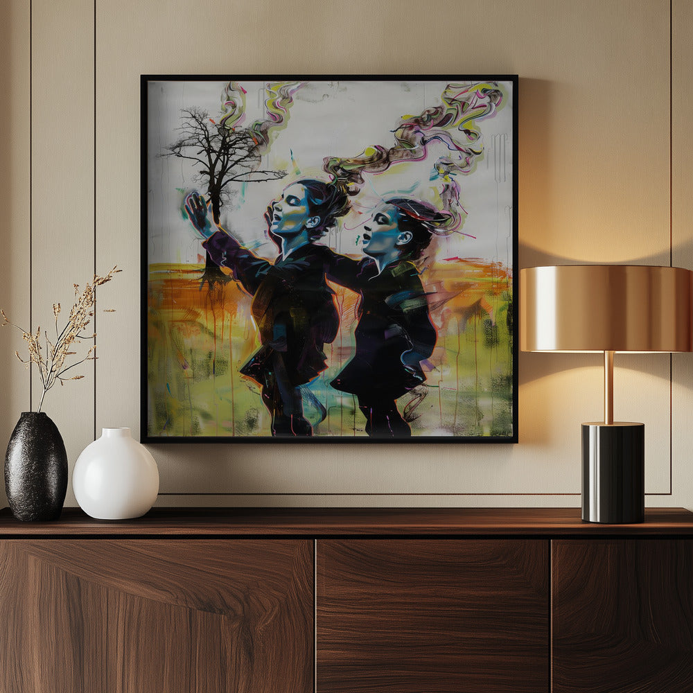 The Psychedelic Dance - Poster / Art Print - interiör