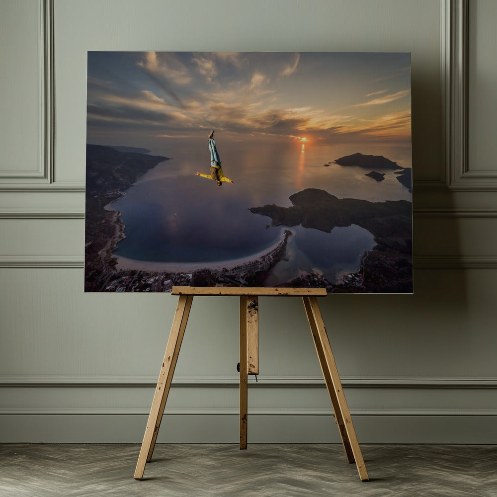 Freefalling with Guillaume Galvani - Poster / Art Print - interiör