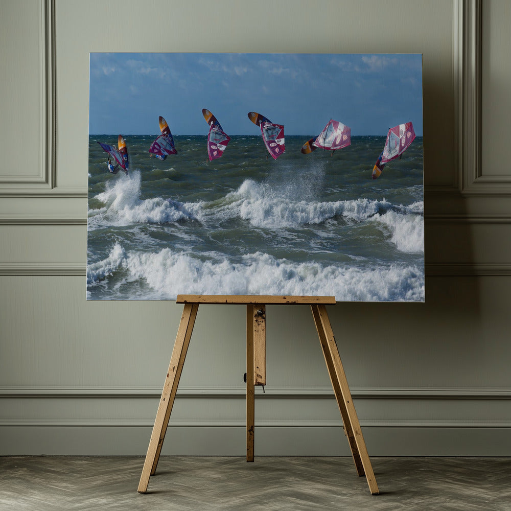 Surfer Jump. - Poster / Art Print - interiör