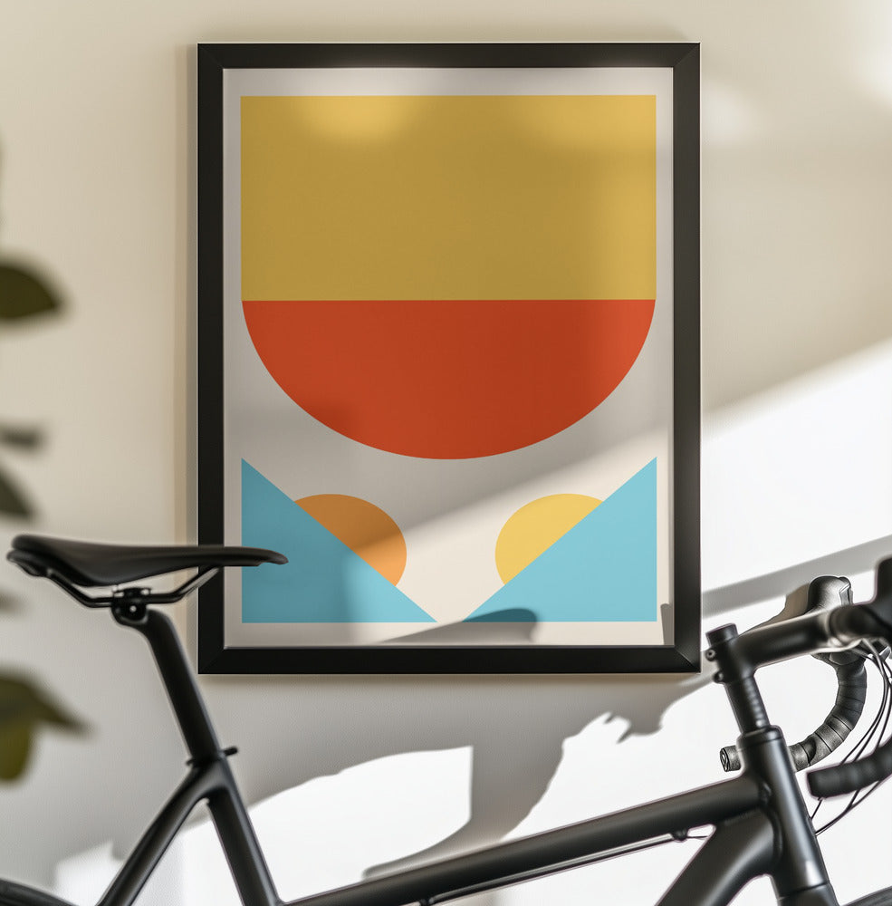 Bright Minimal Shapes Series #1 - Poster / Art Print - interiör