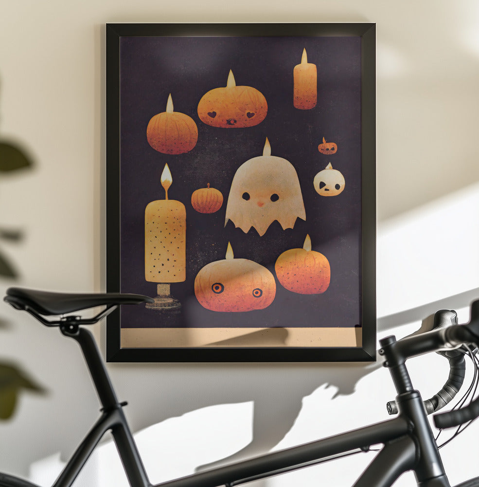 Haunted Pumpkin Glow - Poster / Art Print - interiör