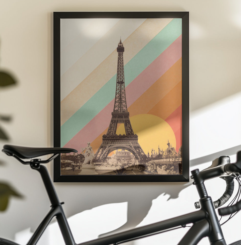 Eiffel Tower Rainbow - Poster / Art Print - interiör