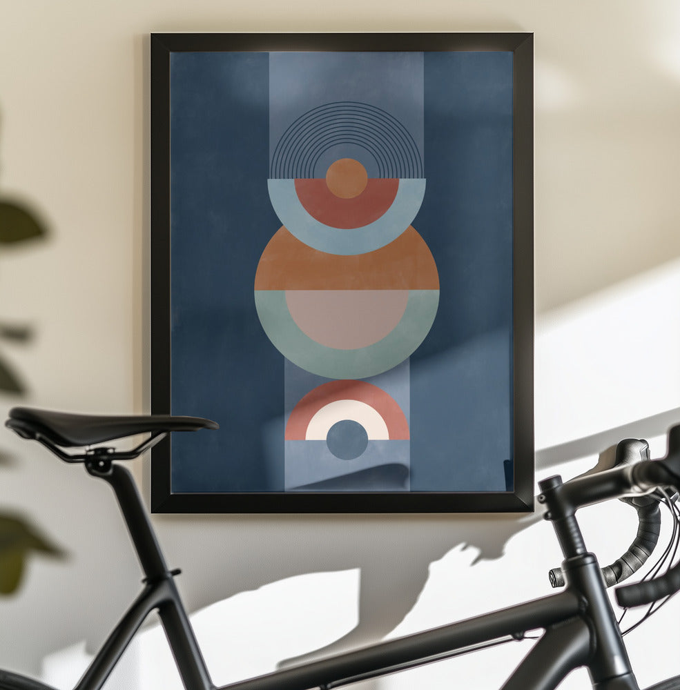 Blue rust - Poster / Art Print - interiör