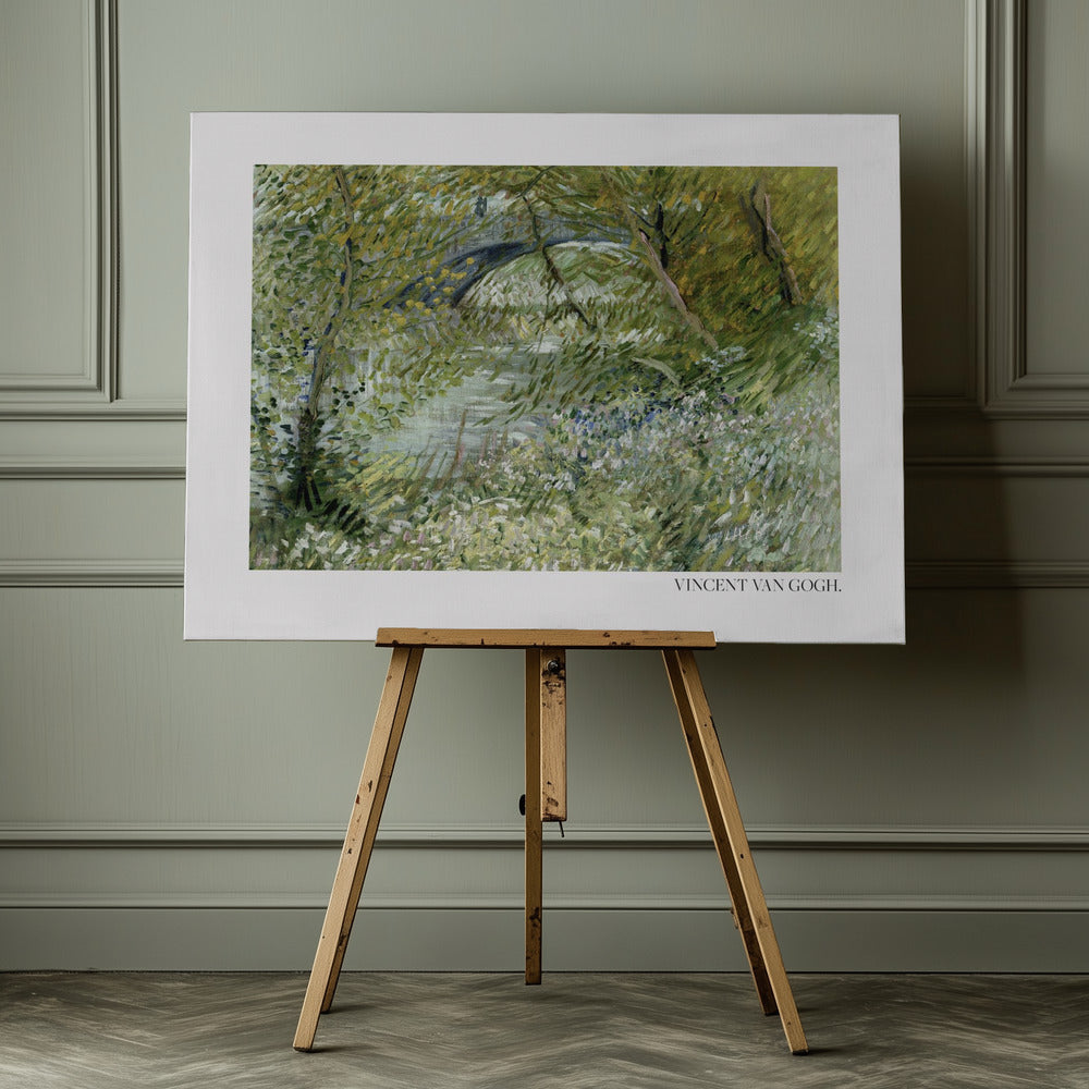 River Bank In Springtime (1887) Horisontal - Poster / Art Print - interiör