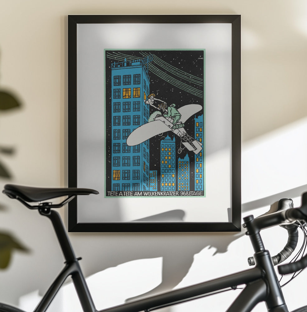 Tête Á Tête On the 968th Floor of a Skyscraper - Poster / Art Print - interiör