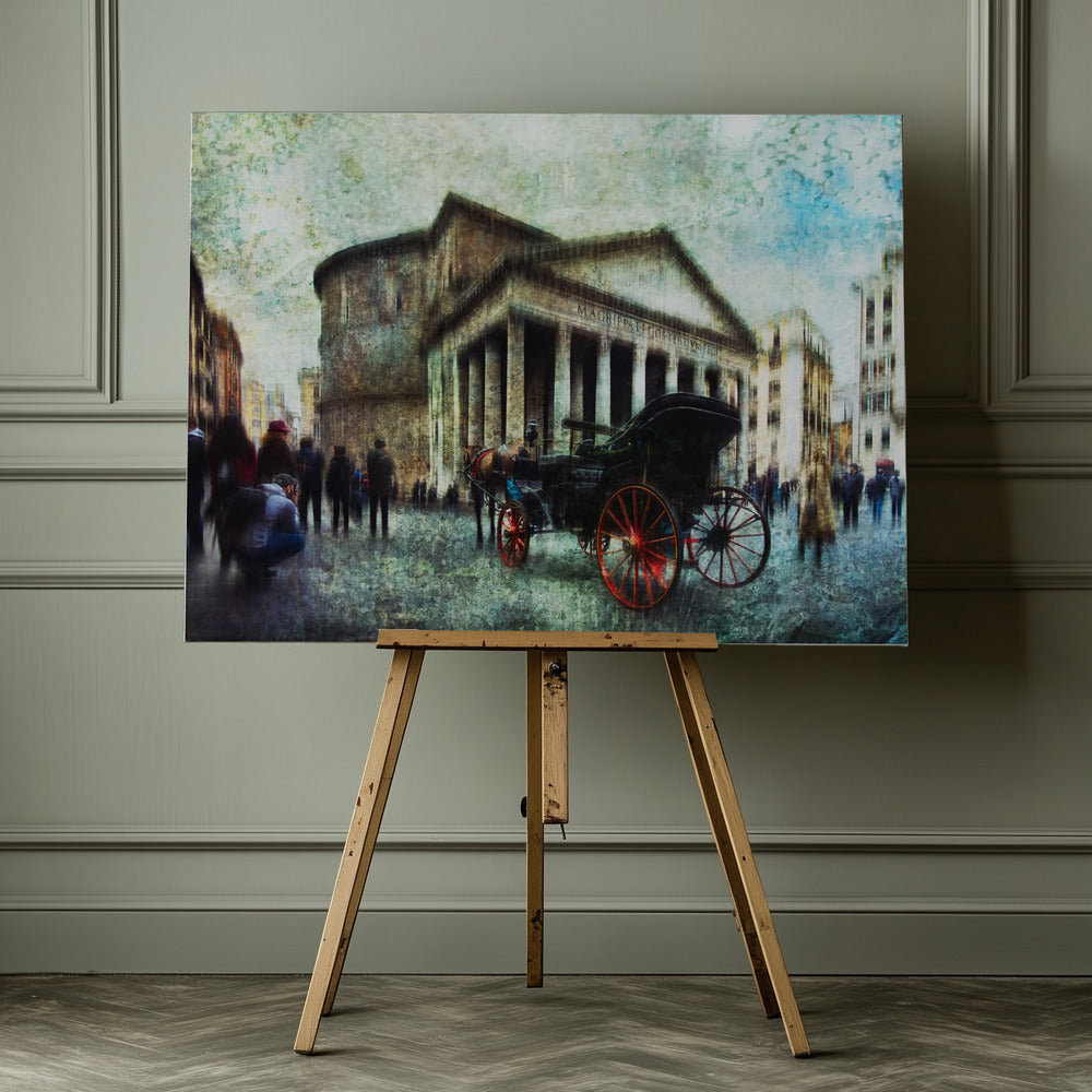 Carriage with horse - Poster / Art Print - interiör