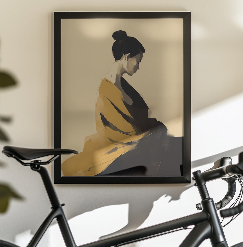 Femme En Jaune - Poster / Art Print - interiör
