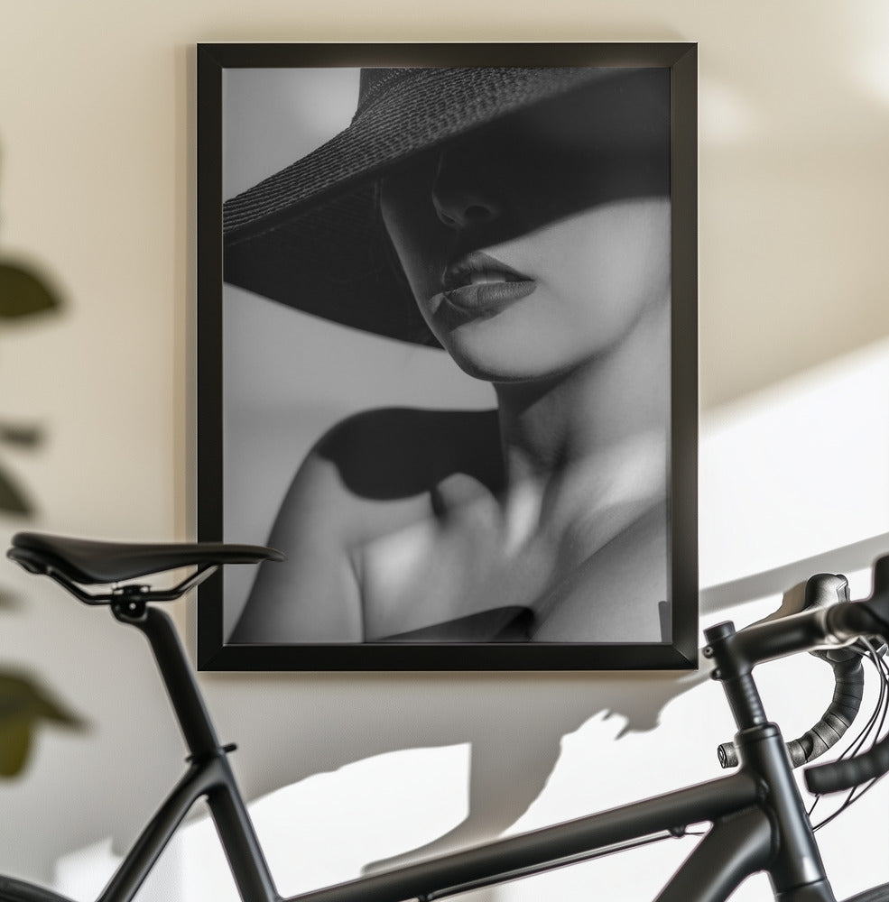Hat and Shadow - Poster / Art Print - interiör