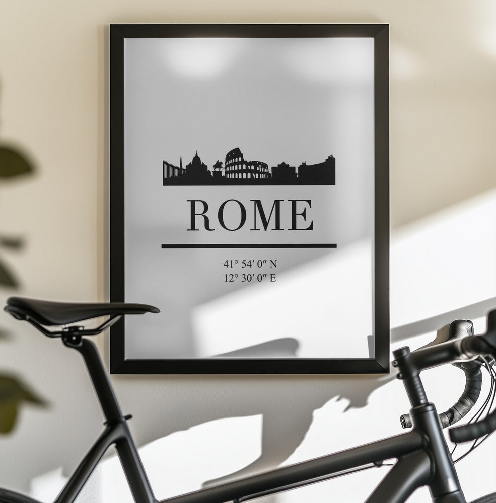 Black Skyline 72 - Poster / Art Print - interiör