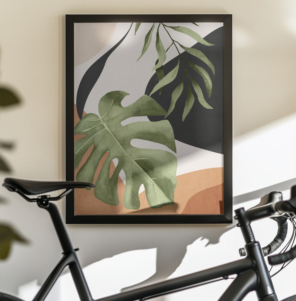 Abstract Art Tropical Leaves 23 - Poster / Art Print - interiör