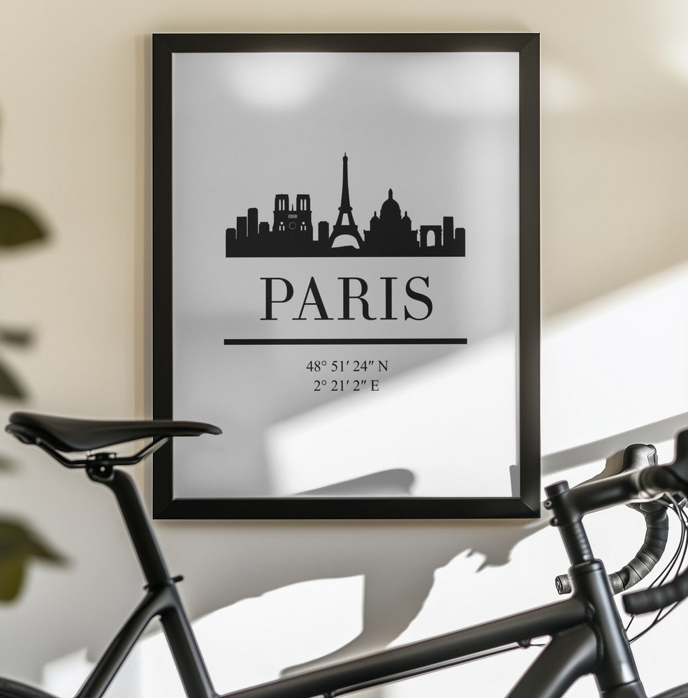 Black Skyline 64 - Poster / Art Print - interiör