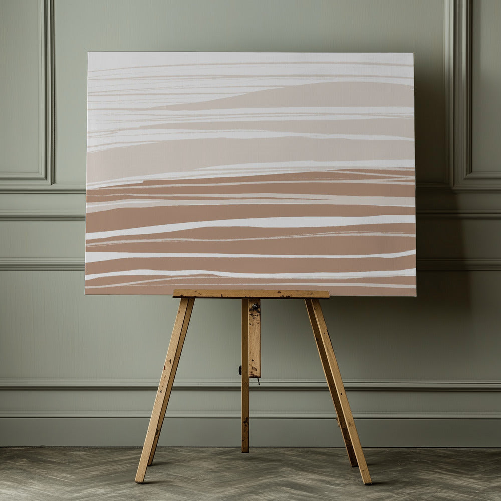 Serene Clay Bands - Poster / Art Print - interiör