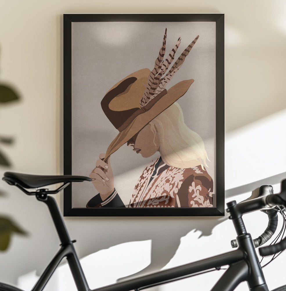 Feathered Elegance - Poster / Art Print - interiör