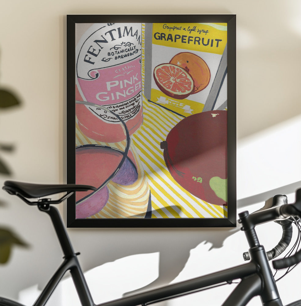 Fentimans Pink Ginger - Poster / Art Print - interiör