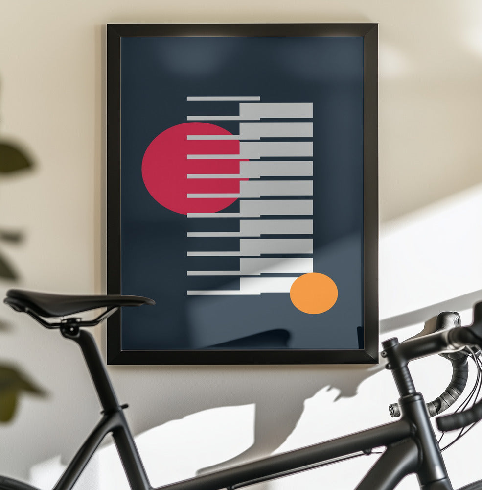 Bright Geometric #1 - Poster / Art Print - interiör