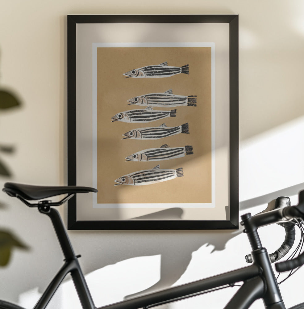 Minimal Fish Study - Poster / Art Print - interiör