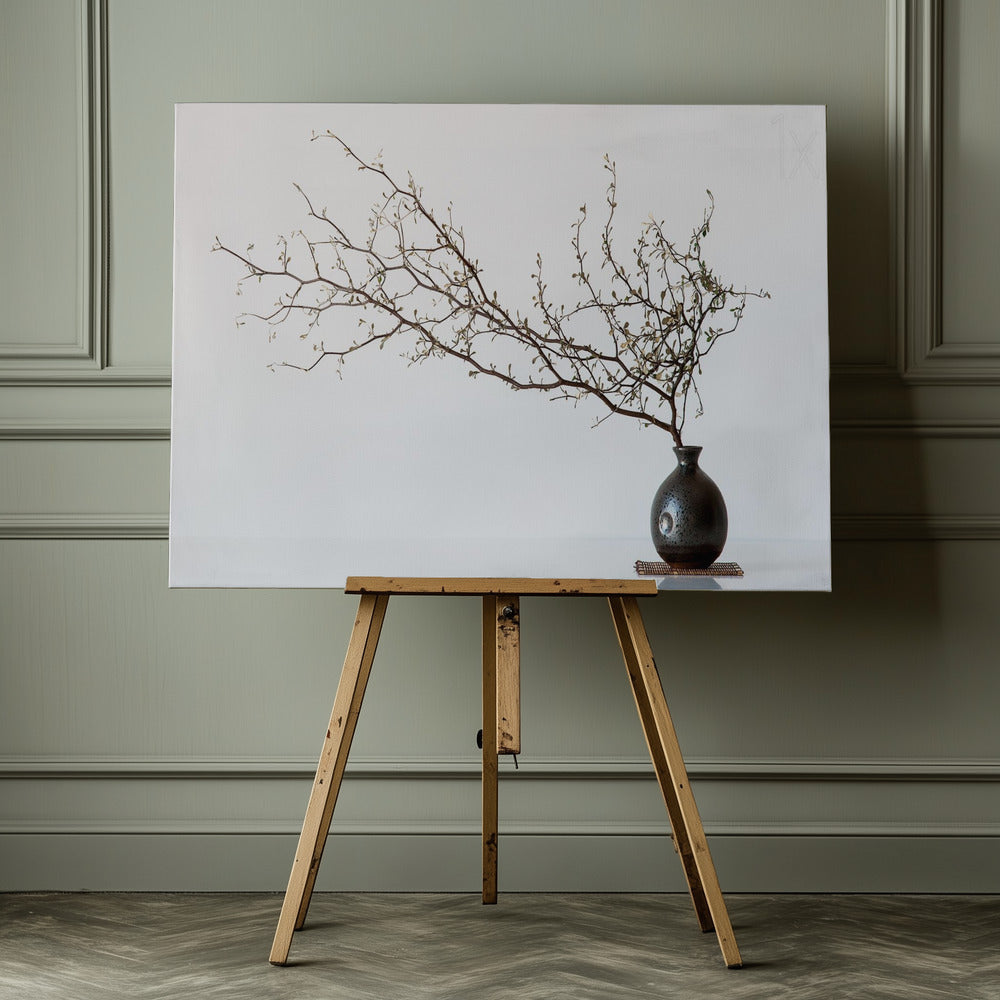 Vase And Branch - Poster / Art Print - interiör