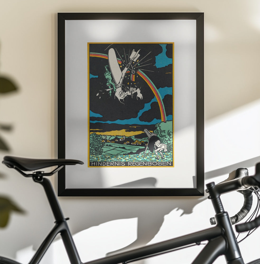 Rainbow Obstacle - Poster / Art Print - interiör