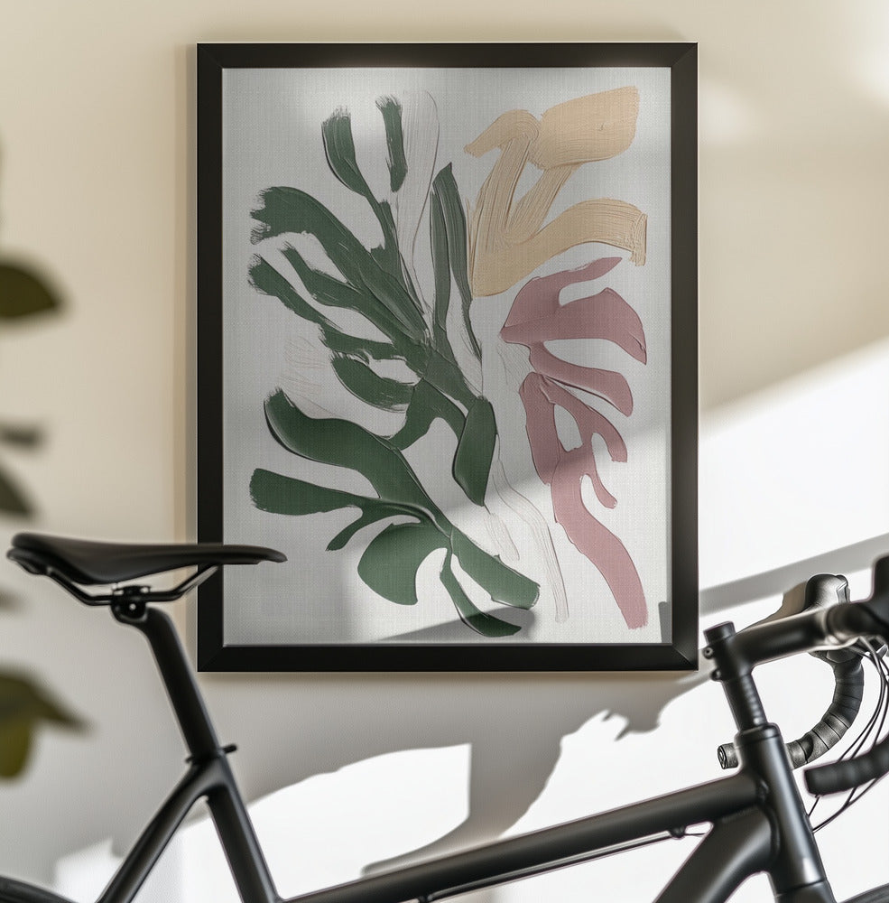 Painterly Florals II - Poster / Art Print - interiör