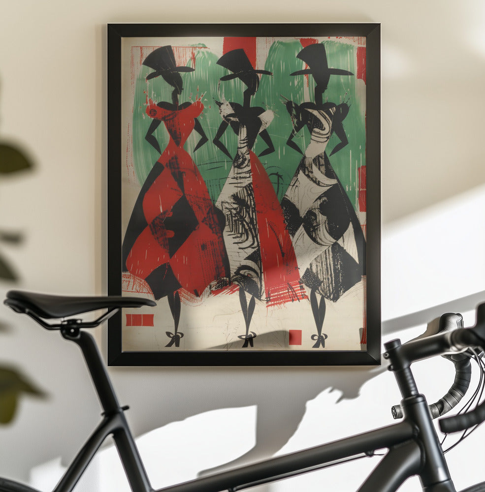 Ladies In Hats - Poster / Art Print - interiör