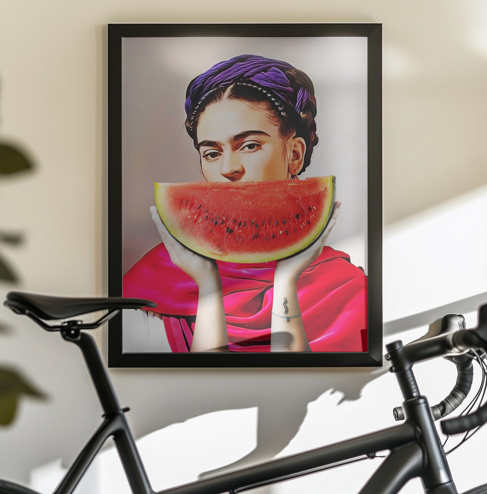 Watermelon Frida - Poster / Art Print - interiör