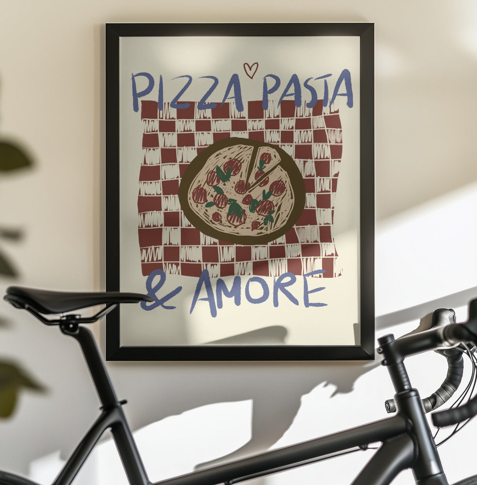 Pizza Pasta & Amore - Poster / Art Print - interiör