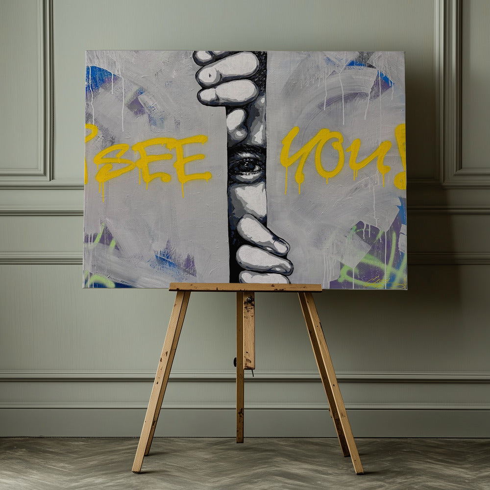 I see you - Hidden Gaze - Poster / Art Print - interiör