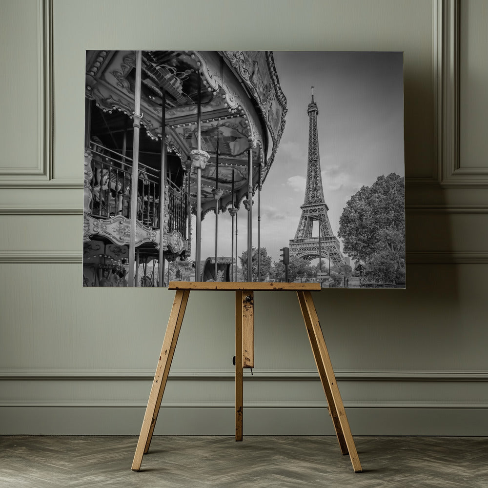 Typical Paris in monochrome - Poster / Art Print - interiör