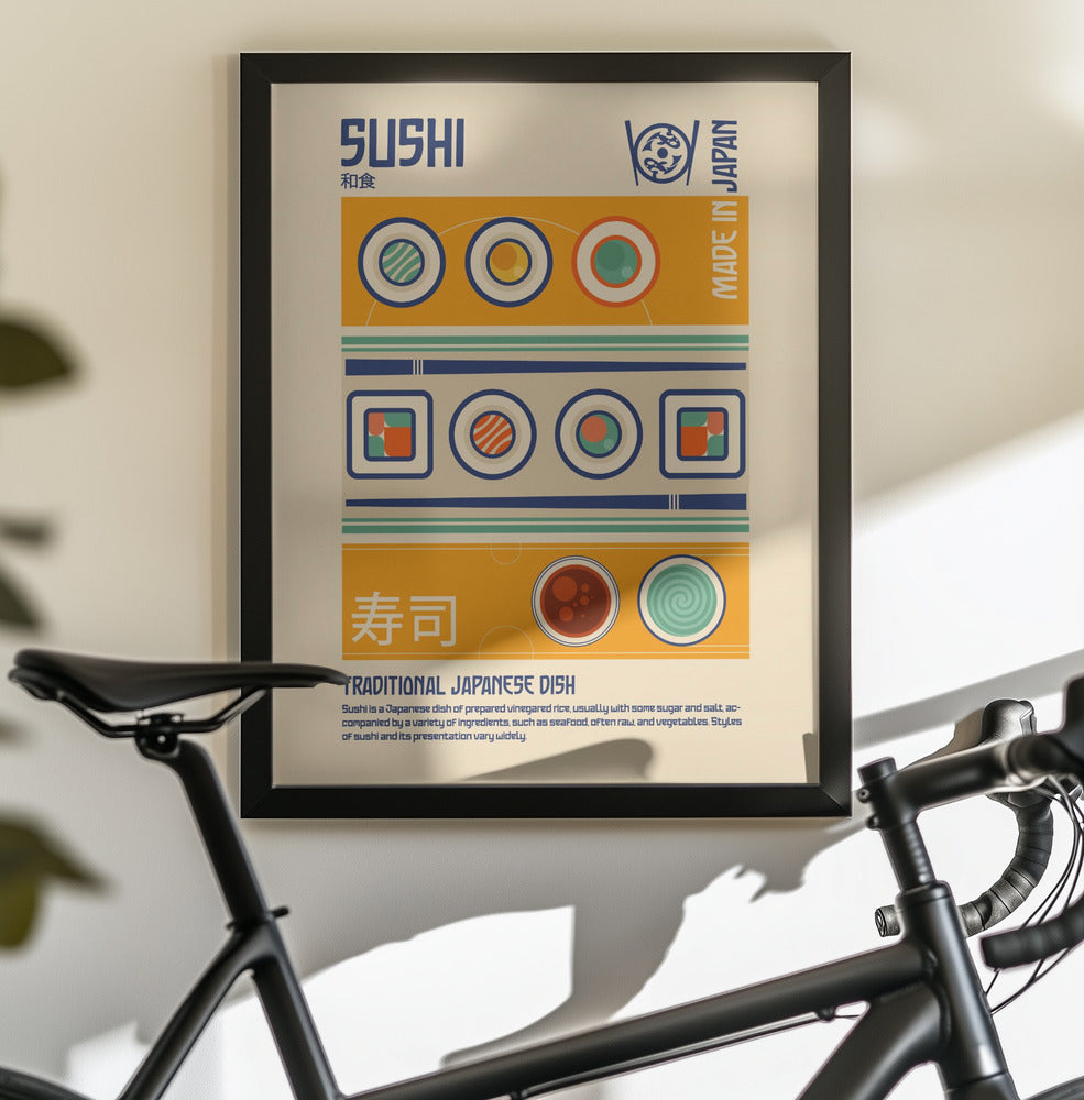 Sushi Japanese Food Print - Poster / Art Print - interiör