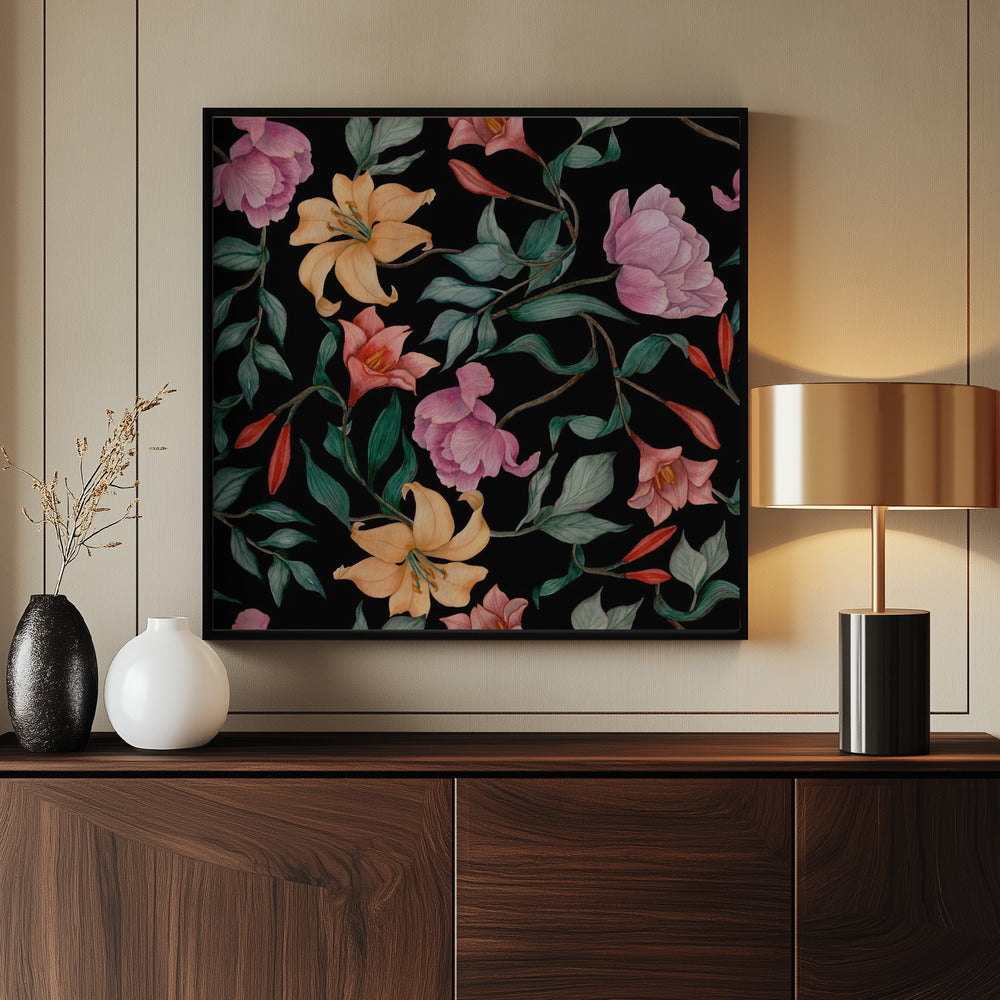 Potted Florals - Poster / Art Print - interiör