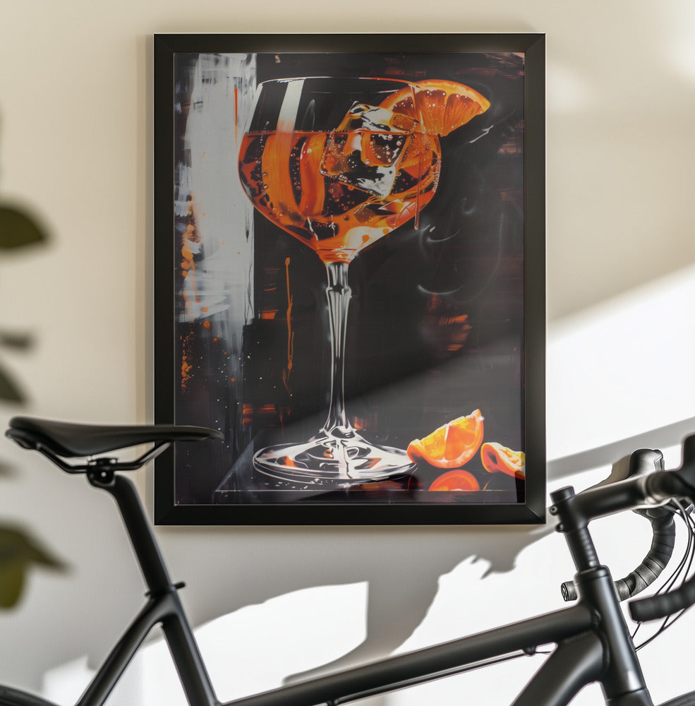 Aperol Spritz Dark Edition - Poster / Art Print - interiör