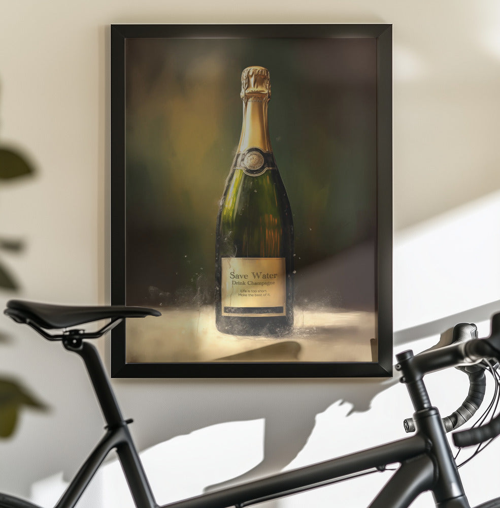 Drink Champagne - Poster / Art Print - interiör
