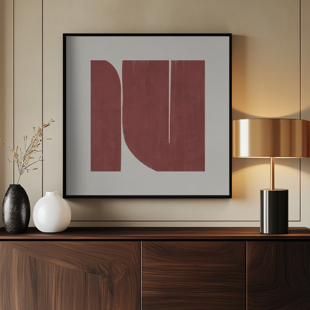 Small Sqterracota R - Poster / Art Print - interiör