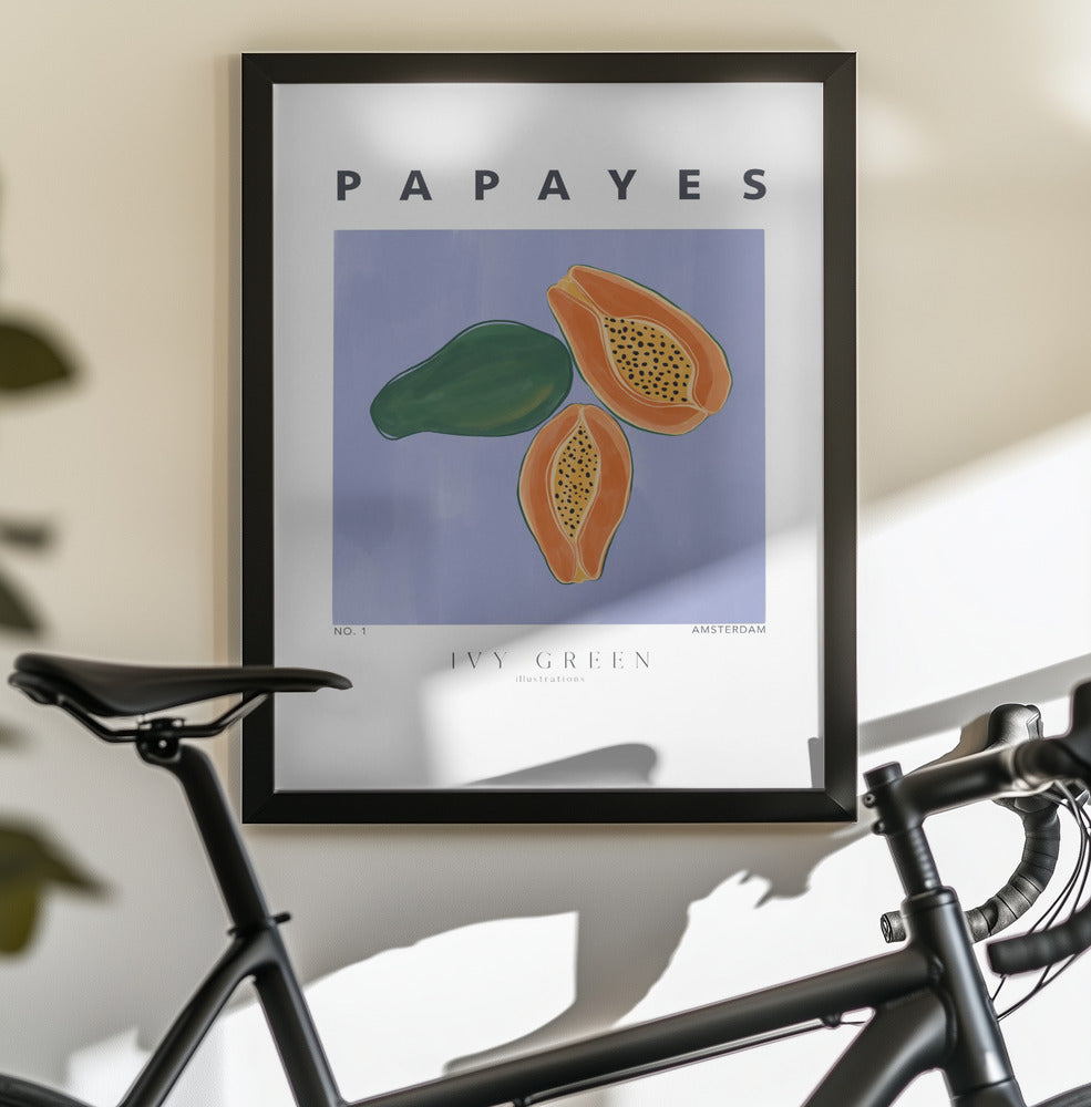 Papayes - Poster / Art Print - interiör