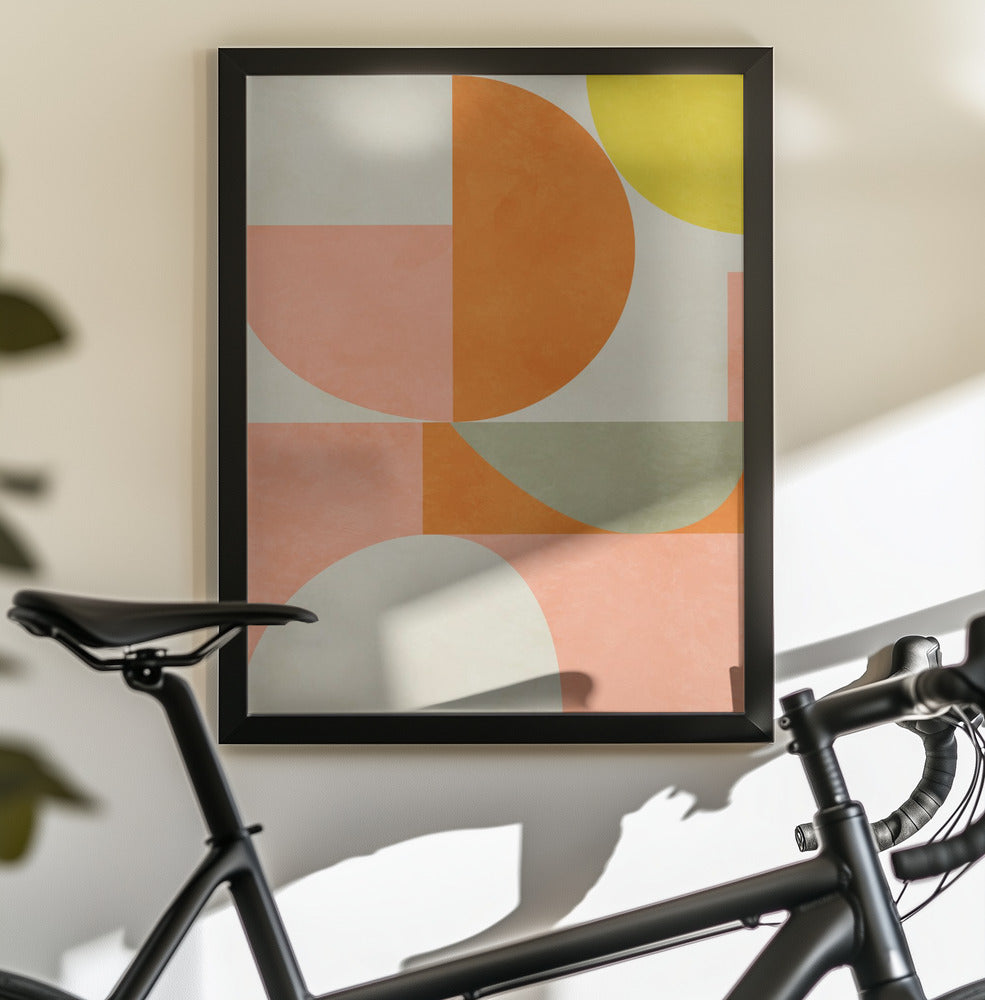 Summer Circles22 3 V - Poster / Art Print - interiör