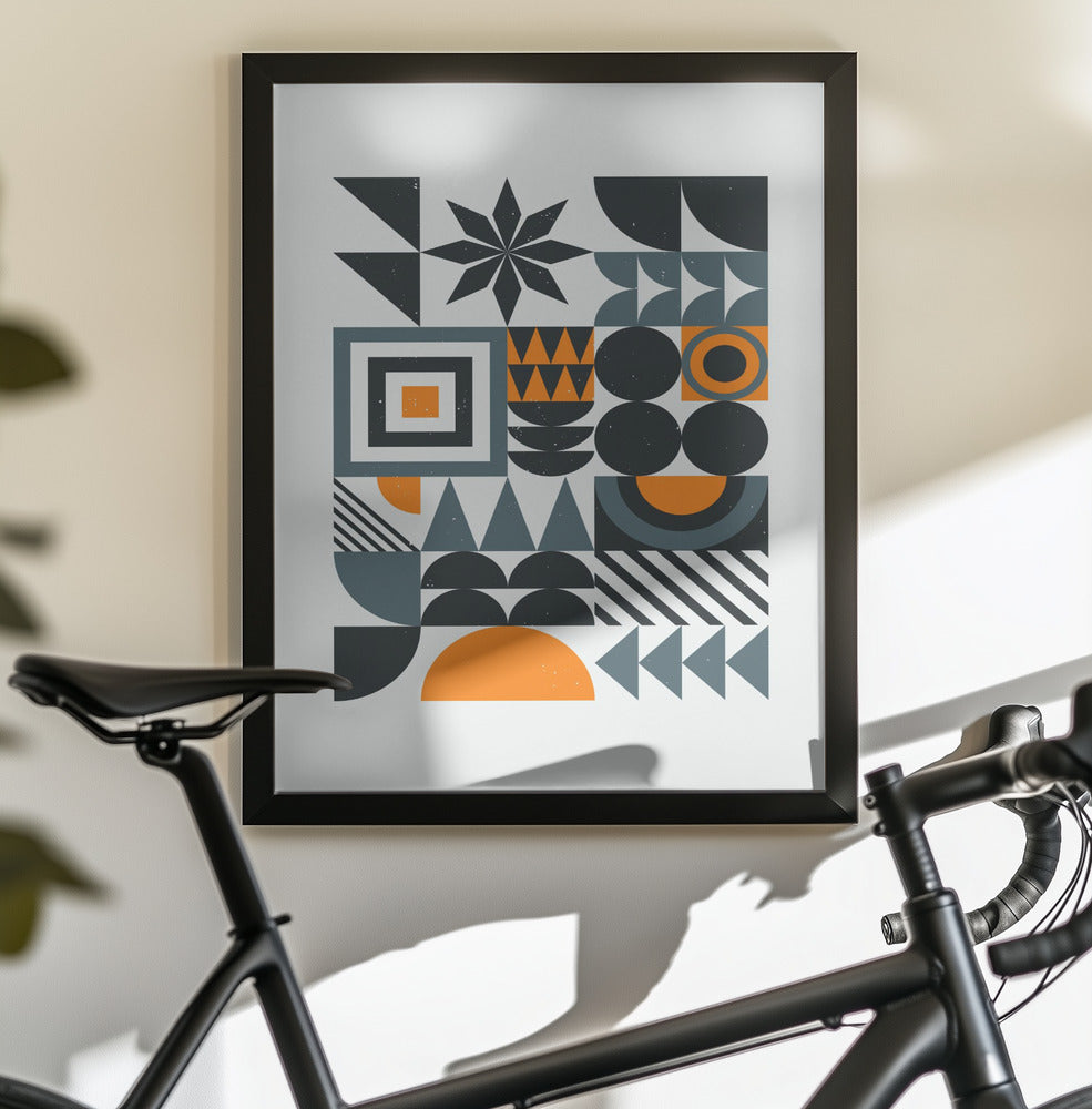 Vibrant Bauhaus Collection #4 - Poster / Art Print - interiör