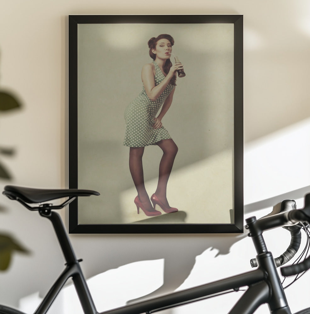 Pin Up Girl - Poster / Art Print - interiör