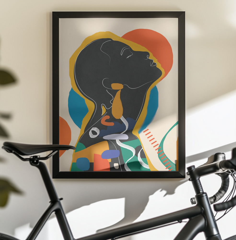 Modern Abstract Woman 1 - Poster / Art Print - interiör