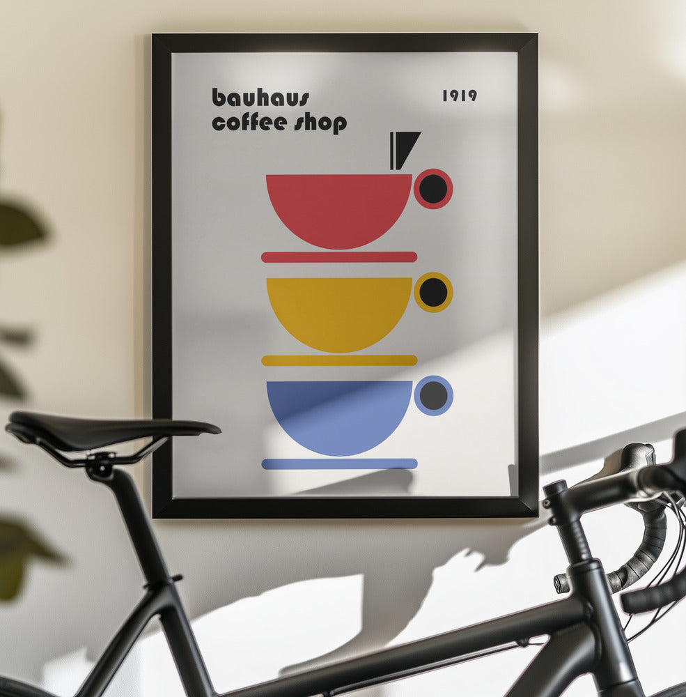 Bauhaus Coffee Minimalist - Poster / Art Print - interiör