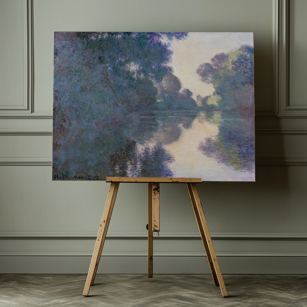 Morning On the Seine Near Giverny (1897) By Claude Monet - Poster / Art Print - interiör