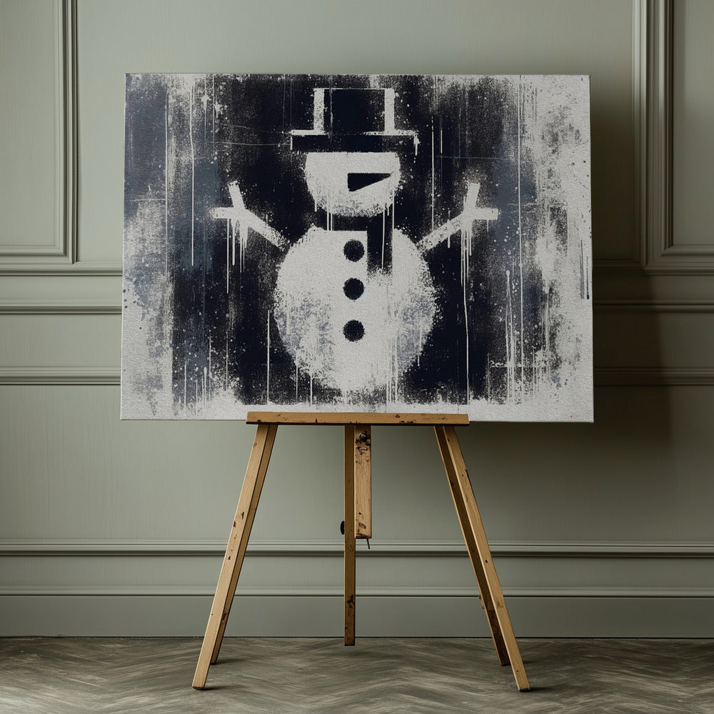 Snowman - Poster / Art Print - interiör
