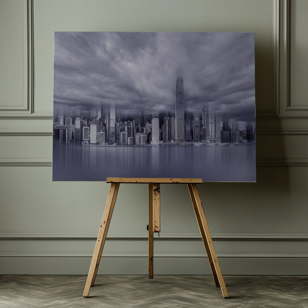 A view of Victoria Harbor in Hongkong - Poster / Art Print - interiör