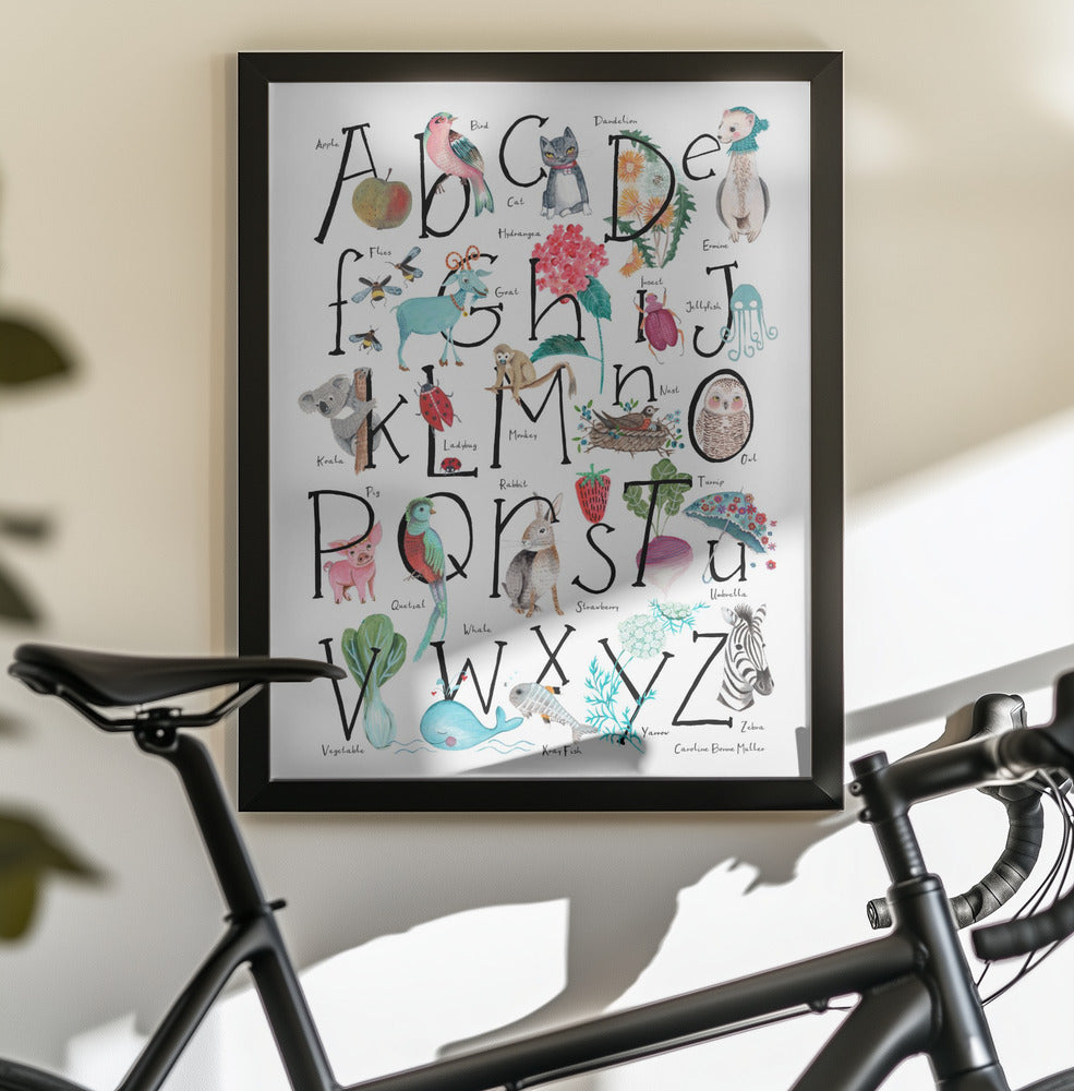 ABC illustration - Poster / Art Print - interiör