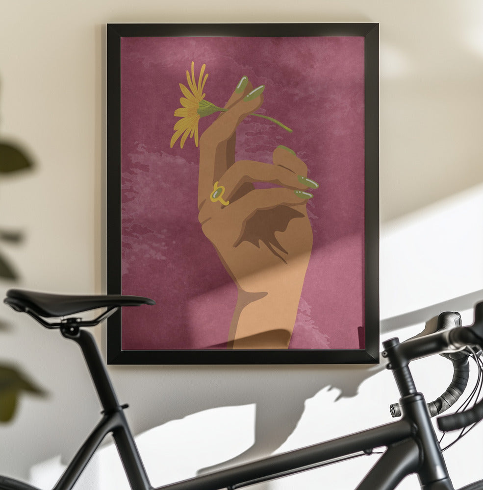 Smoking Flower - Poster / Art Print - interiör