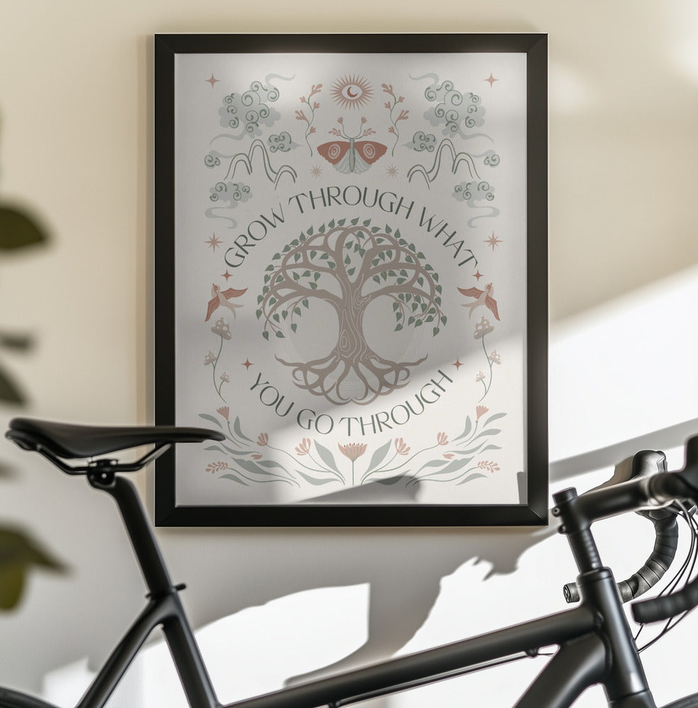 Grow Through - Poster / Art Print - interiör